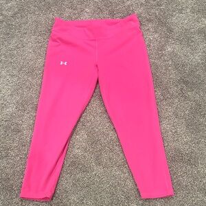 Under Armour Vibrant Pink Kids Leggings